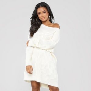 Fashion Nova - Alice Fuzzy Tunic Sweater